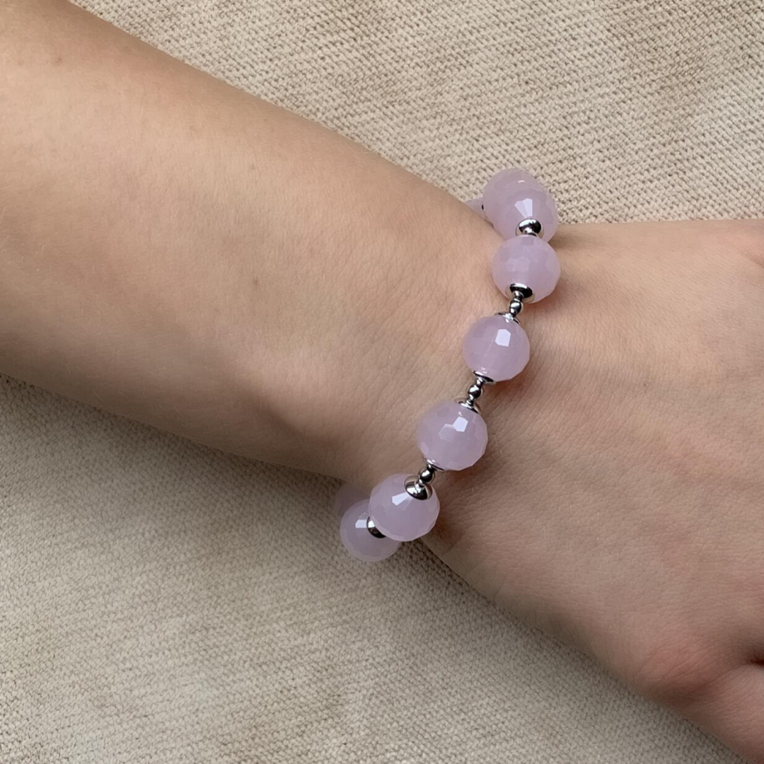 Sugar Baby ruusukvartsirannekoru