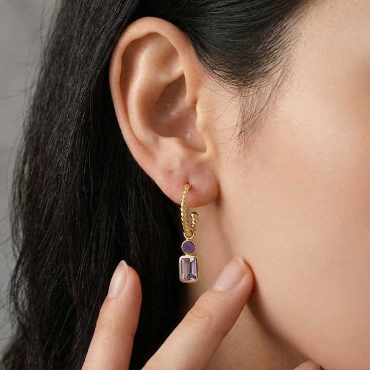 Amethyst korvakorut