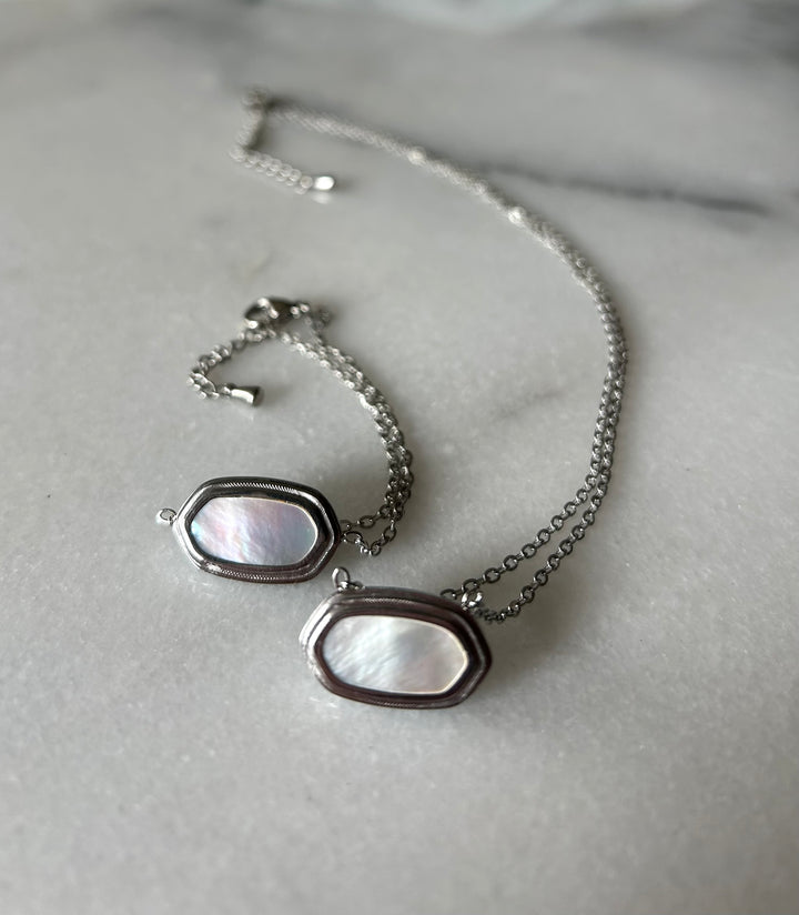 Pamela valkokultainen motherpearl rannekoru