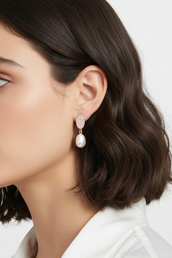 Talia korvakorut jalokivillä ja helmillä