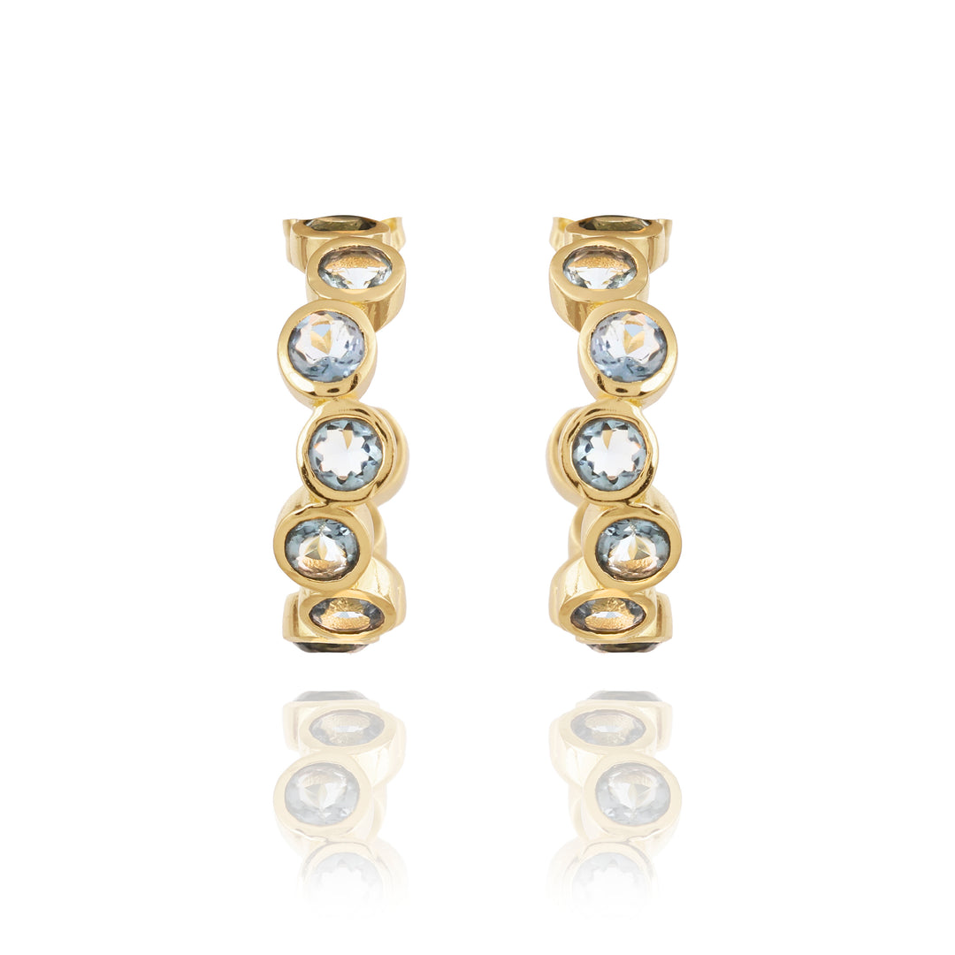 Valentina korvarenkaat puolijalokivillä