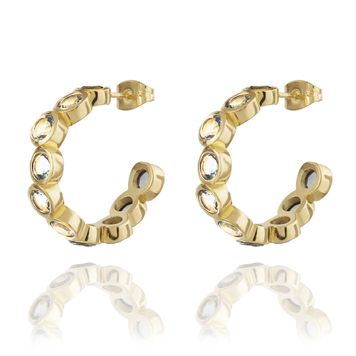 Valentina korvarenkaat puolijalokivillä