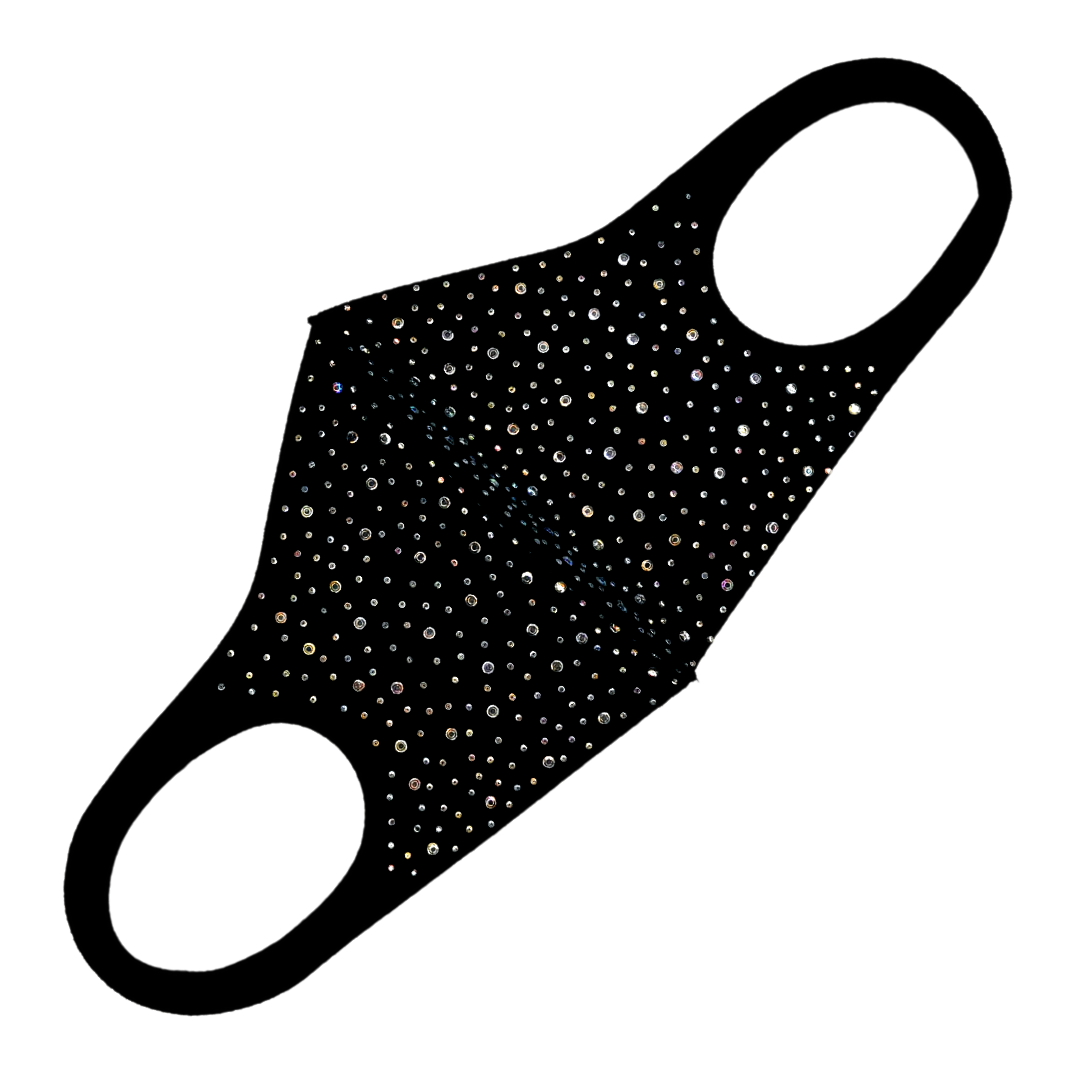 Face mask with sequins
