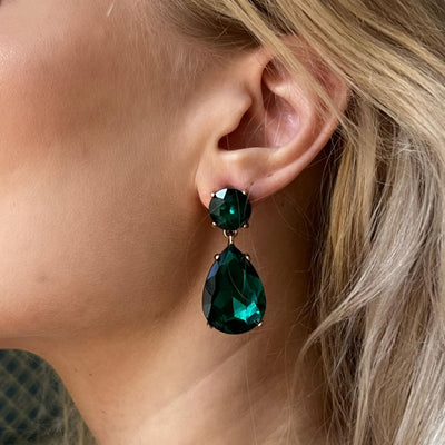 Emerald kristalli korvakorut