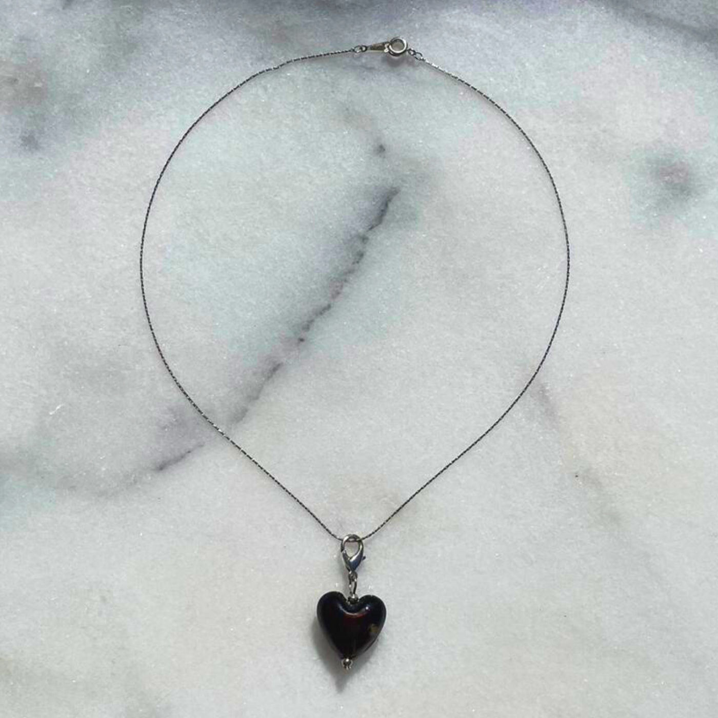 Heart Necklace Brown