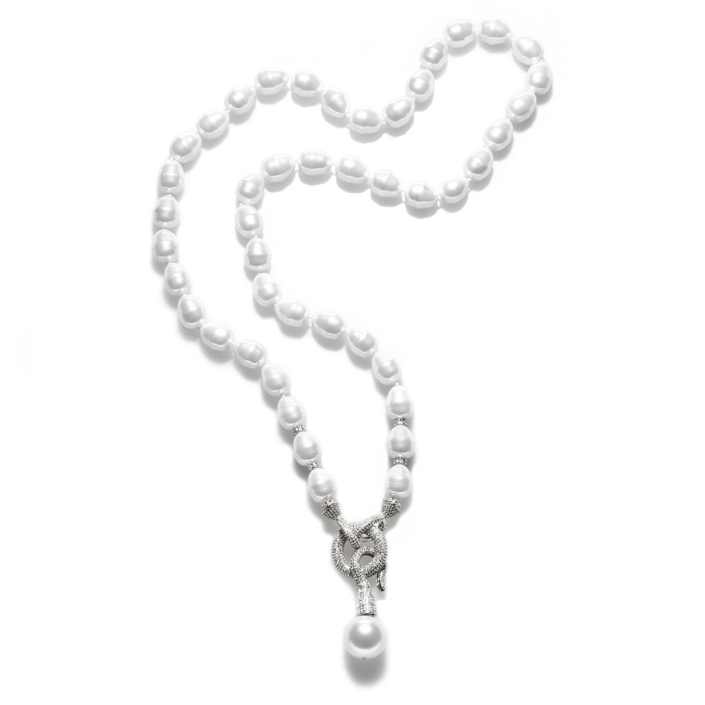 Hooked Silver Necklace